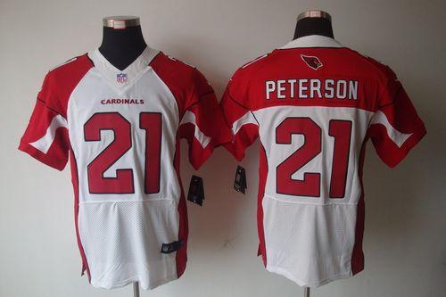Nike Cardinals #21 Patrick Peterson White Men's Stitched NFL Vapor Untouchable Elite Jersey - Click Image to Close